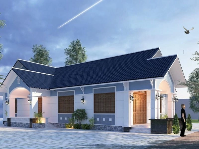 Chiêm ngưỡng mẫu nhà cấp 4 mái thái 350tr cực đẹp full hồ sơ