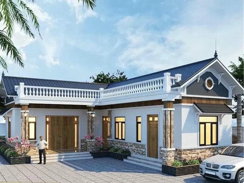 Ngắm ngay mẫu nhà cấp 4 có 2 phòng ngủ cuốn hút