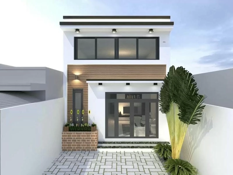 Gợi ý những mẫu mặt tiền nhà gác lửng đẹp ấn tượng