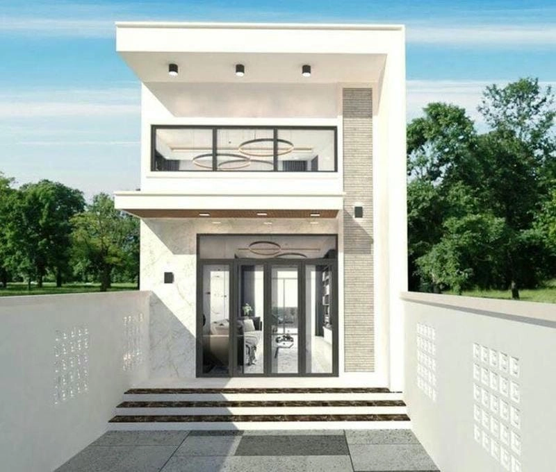 Chiêm ngưỡng mẫu mặt tiền nhà gác lửng đẹp tiện nghi sáng tạo