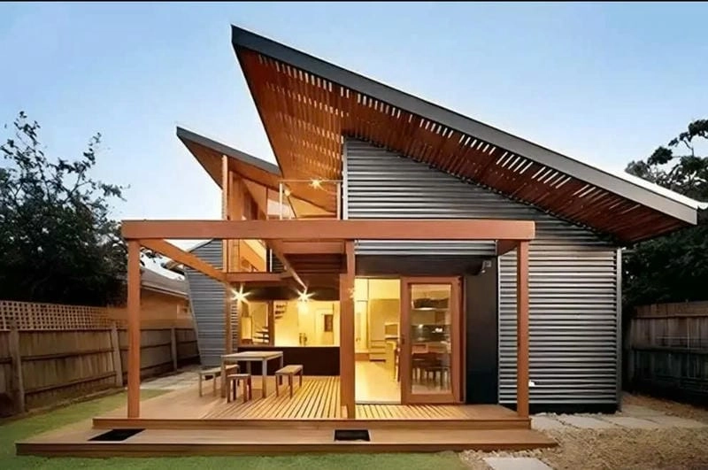 Xem ngay mẫu nhà cấp 4 hiện đại 5x20 có gác lửng cực đẹp