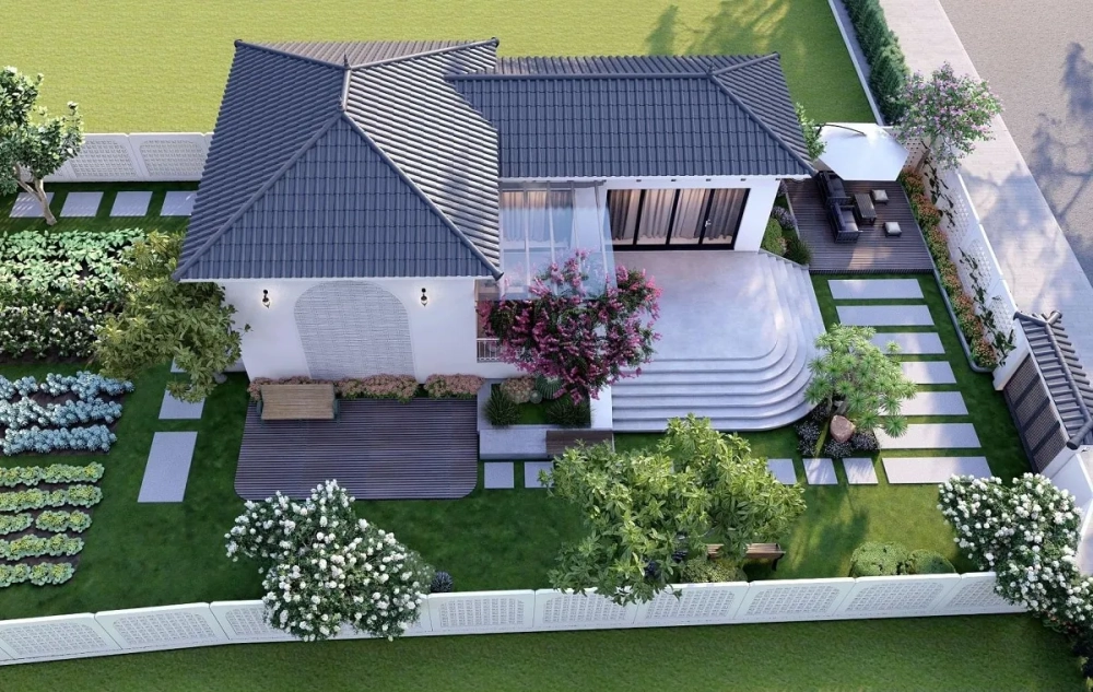 Tham khảo những mẫu nhà cấp 4 chữ l đẹp