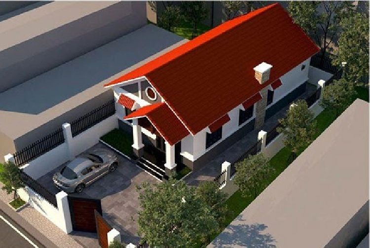 Xem ngay mẫu nhà cấp 4 mái thái 8x12m