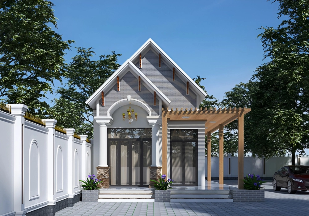 Tham khảo ngay mẫu nhà cấp 4 mái thái đẹp