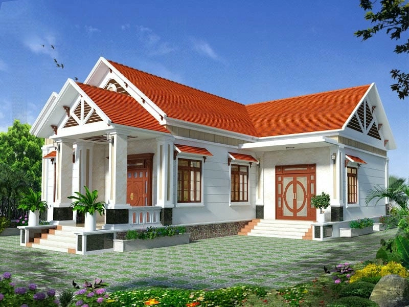 Khám phá gợi ý mẫu nhà cấp 4 mái thái với 3 phòng ngủ đẹp mới nhất 2021 lên xây