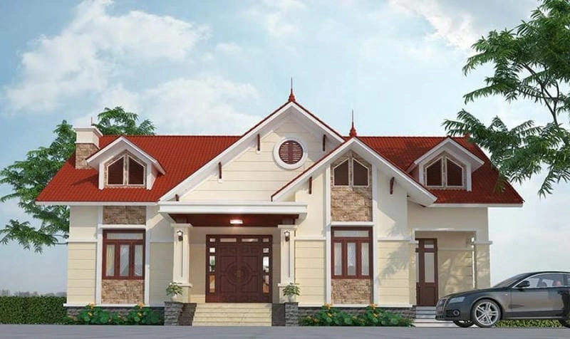 Ngắm ngay mẫu nhà cấp 4 mái thái 700 triệu tiện nghi