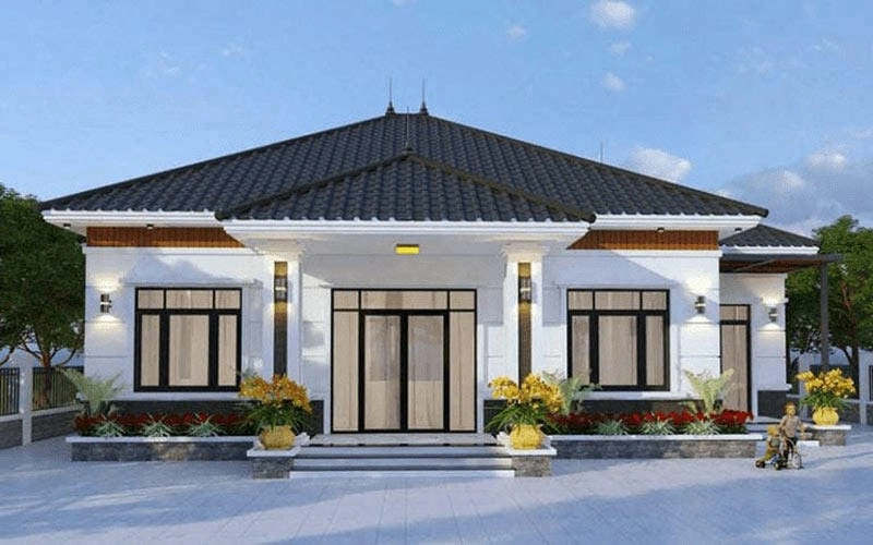 Tham khảo mẫu nhà cấp 4 mái thái 6x15 tiện nghi