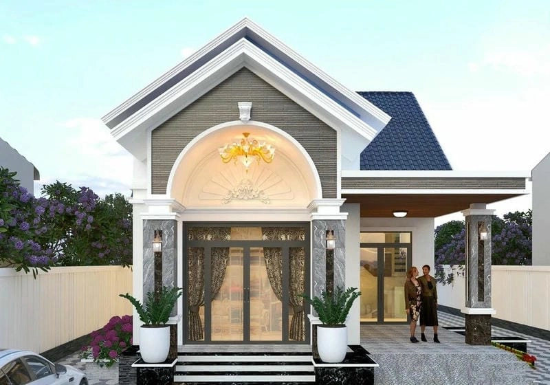 Tham khảo mẫu nhà cấp 4 mái thái 3 phòng ngủ đẹp tiện nghi