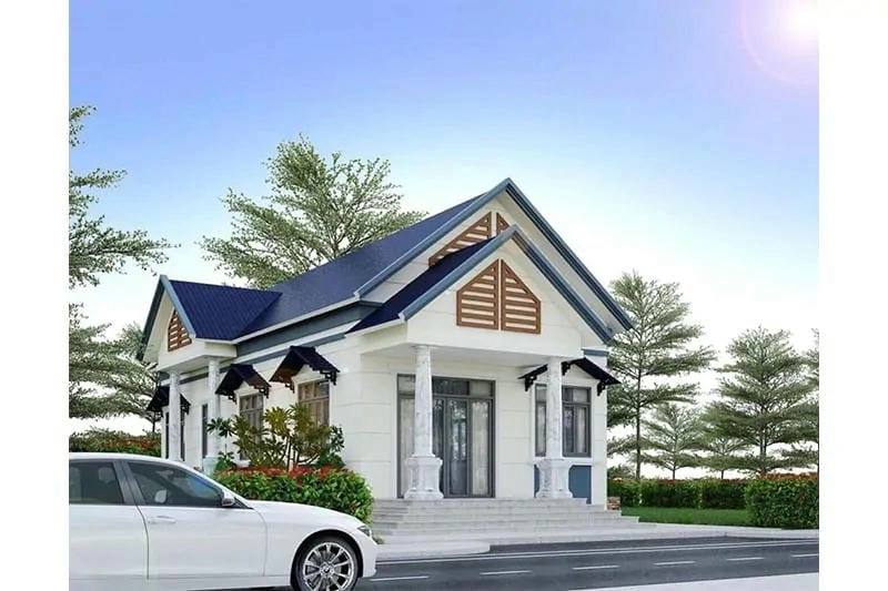 Sống tiện nghi hơn với mẫu nhà cấp 4 mái thái 3 phòng ngủ đẹp