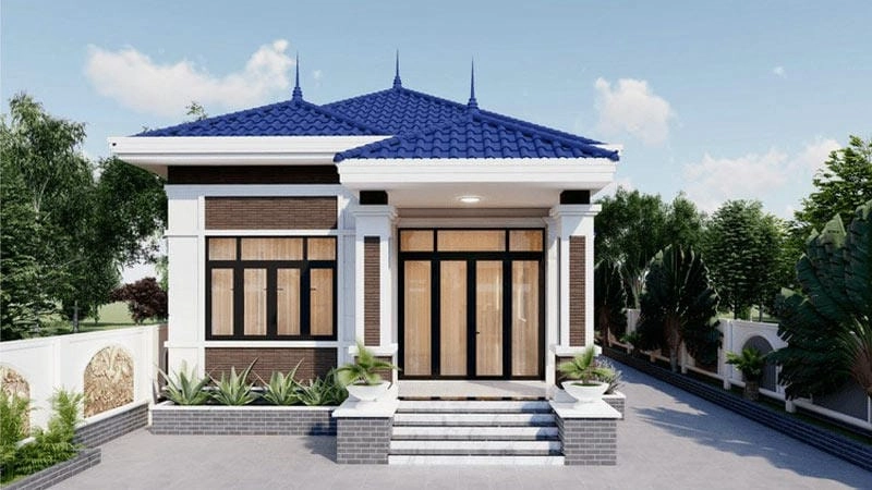 Khám phá mẫu nhà cấp 4 nông thôn 4 5x15m tiết kiệm giá chỉ từ 200tr