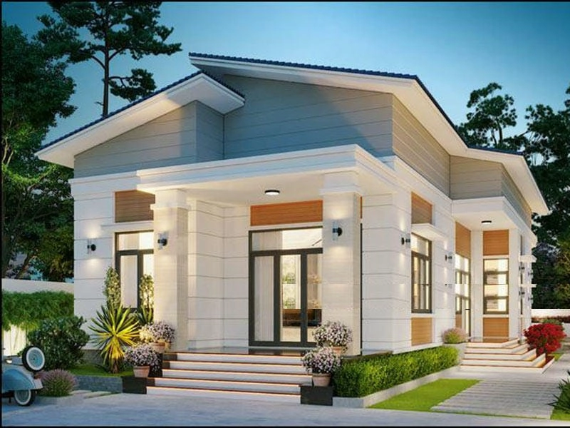 Ngắm nhìn nông thôn mẫu nhà cấp 4 đẹp mộc mạc gần gũi