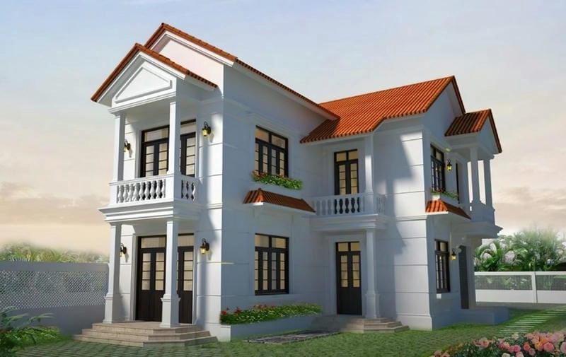 Tổng hợp các mẫu nhà đẹp 2 tầng hình chữ l đáng xây dựng