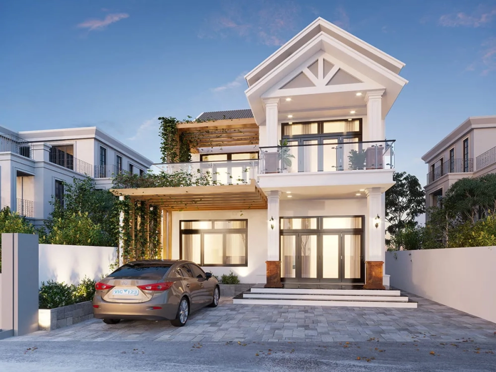 Khám phá các mẫu nhà chữ l 2 tầng đẹp sang trọng