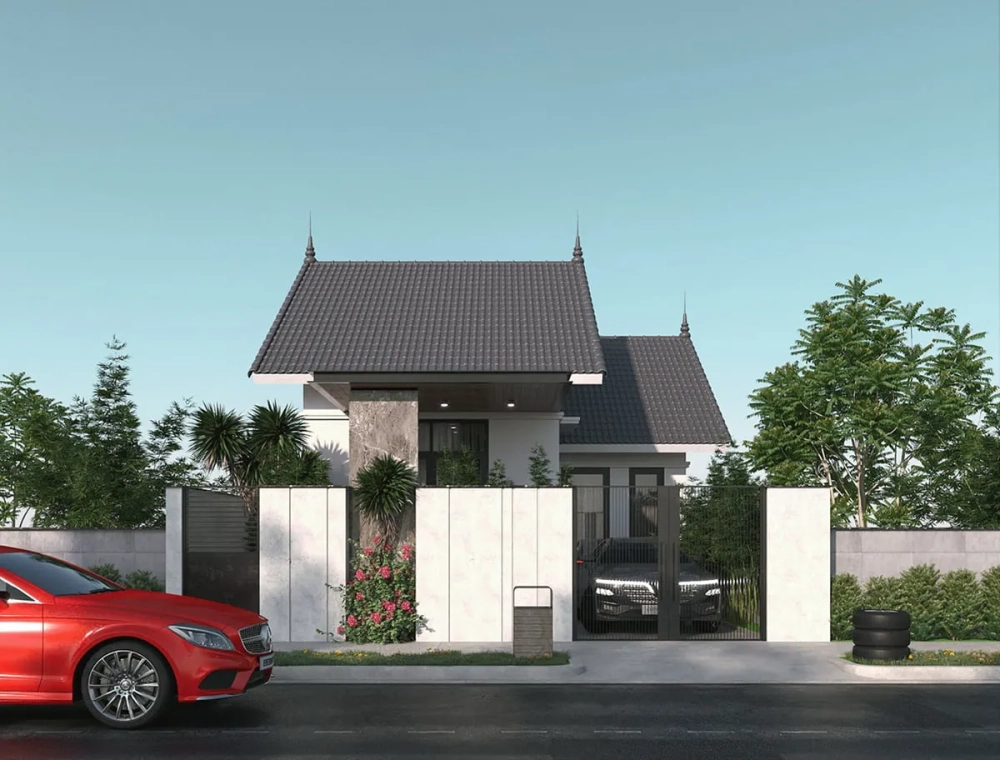 Ngắm nhìn mẫu nhà chữ l 2 tầng 4 phòng ngủ sang trọng