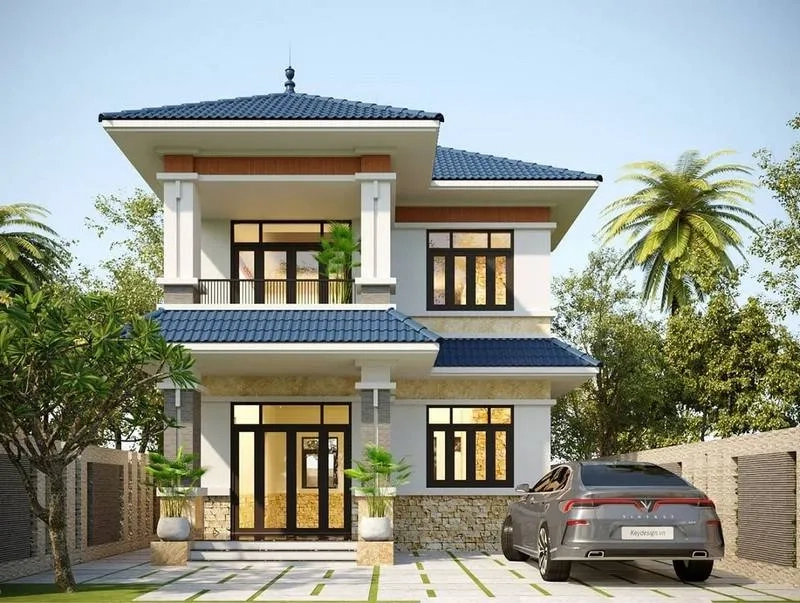 Xem ngay mẫu nhà chữ l 2 tầng mái nhất cuốn hút