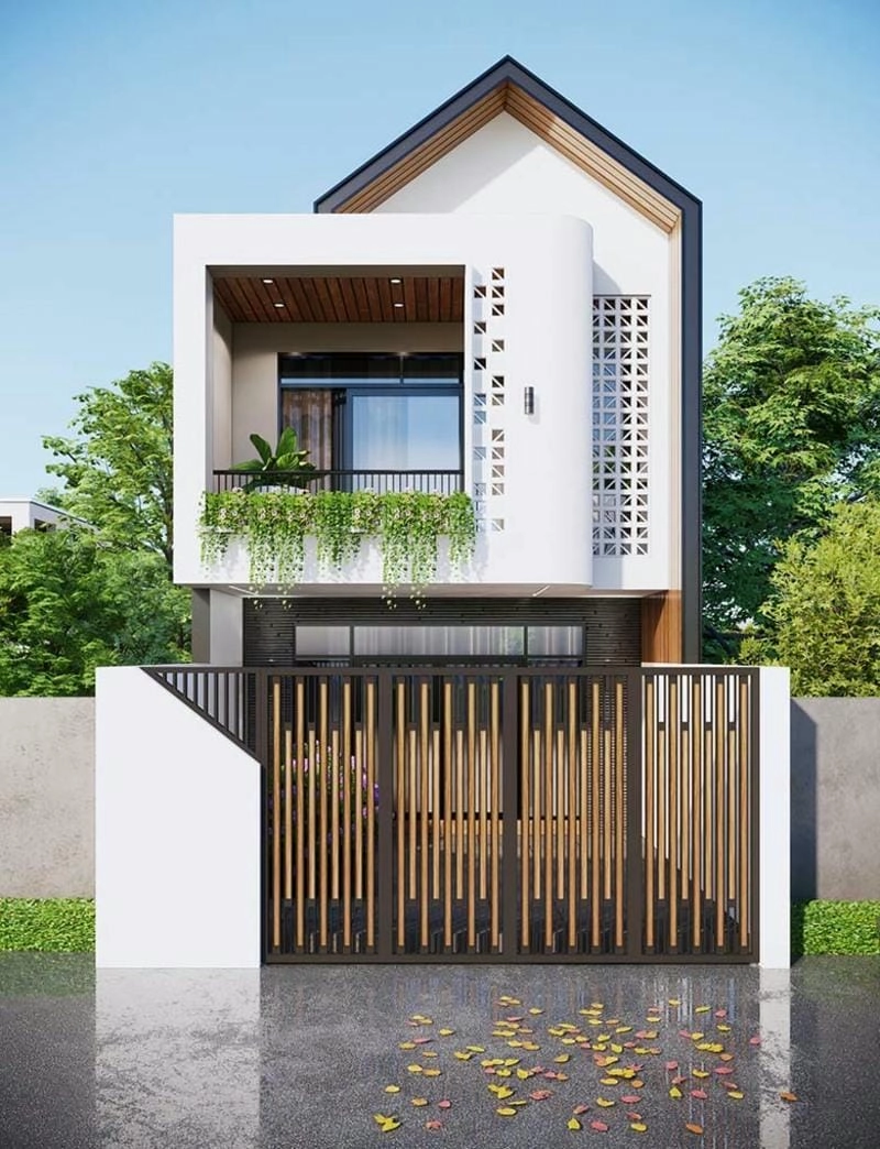 mẫu nhà 1 trệt 1 lầu 6x20 không gian rộng rãi thoáng mát