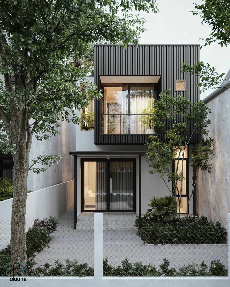 Chiêm ngưỡng mẫu nhà phố 2 tầng sang trọng