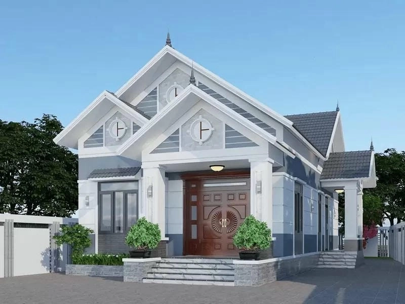 Chiêm ngưỡng mẫu nhà ống 1 tầng 3 phòng ngủ cho nhà đông người đang được ưa chuộng