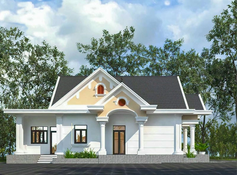 Ngắm nhìn mẫu nhà ống cấp 4 đẹp 100m2 3 phòng ngủ rộng rãi