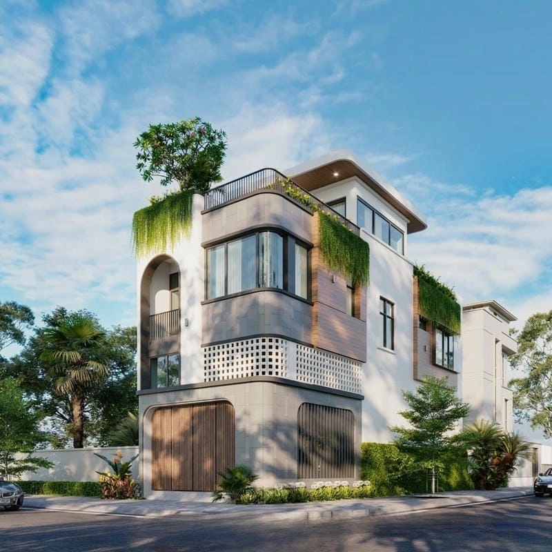 thiết kế nhà phố lô góc sáng tạo và tiện nghi cho đô thị