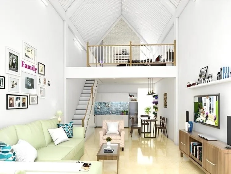 Ngắm mẫu nhà gác lửng đẹp 2022 5x20 cuốn hút