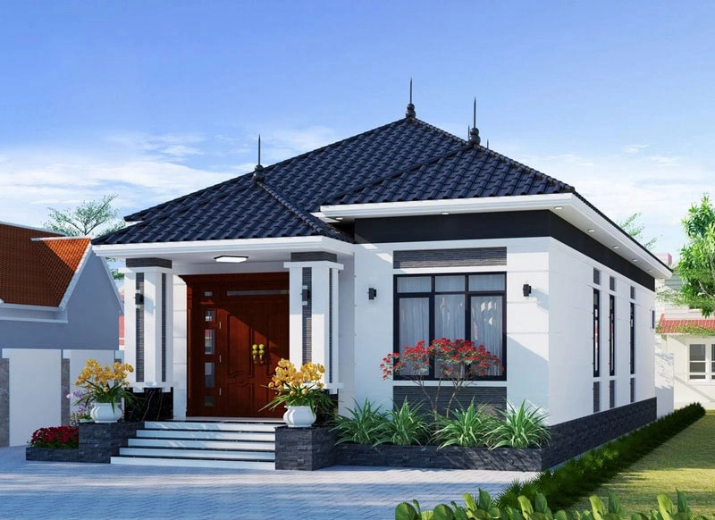 Ngắm mái nhật một tầng đẹp tinh tế và ấn tượng