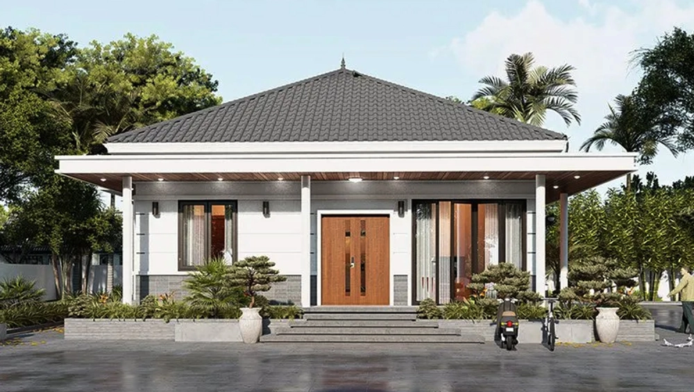 Tham khảo mái nhật 1 trệt 1 lầu tiện nghi hiện đại