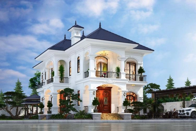 Ngắm mái nhật 2 tầng tân cổ điển sang trọng tinh tế