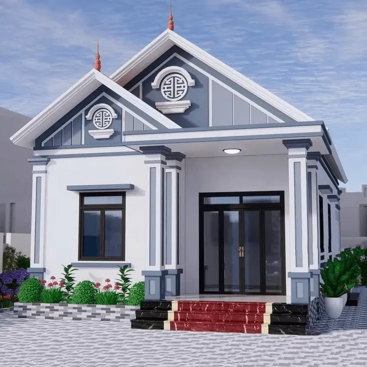 Ngắm nhìn mẫu nhà mái thái 1 tầng đẹp hiện đại và nổi bật