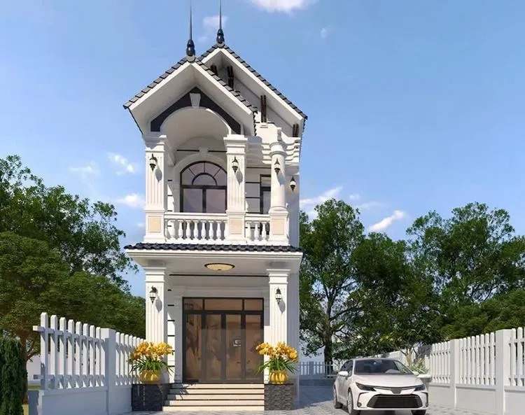 Tiết kiệm với 500 triệu mẫu nhà ống 2 tầng đẹp năm 2020 nhà ống mái thái