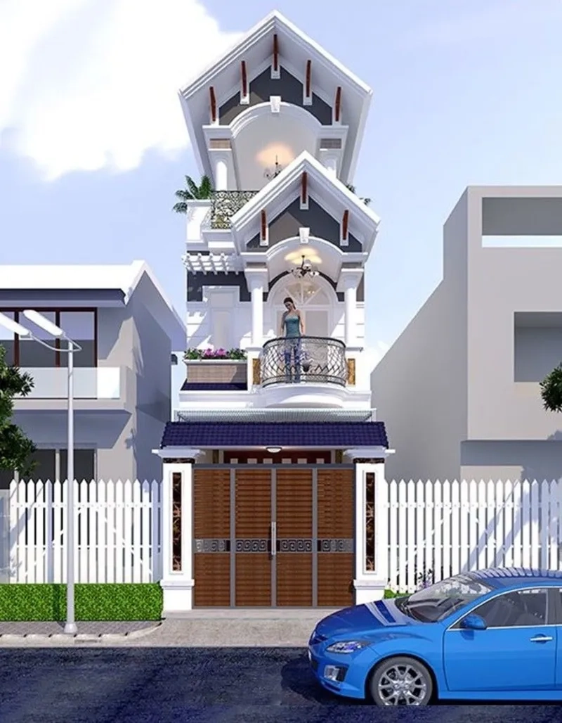 Ngắm mẫu nhà mái thái đẹp 2024 hiện đại mẫu nhà mái thái 3 tầng