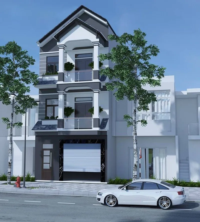 Tiết kiệm với mẫu nhà mái thái 300 triệu độc đáo mẫu nhà mái thái 3 tầng