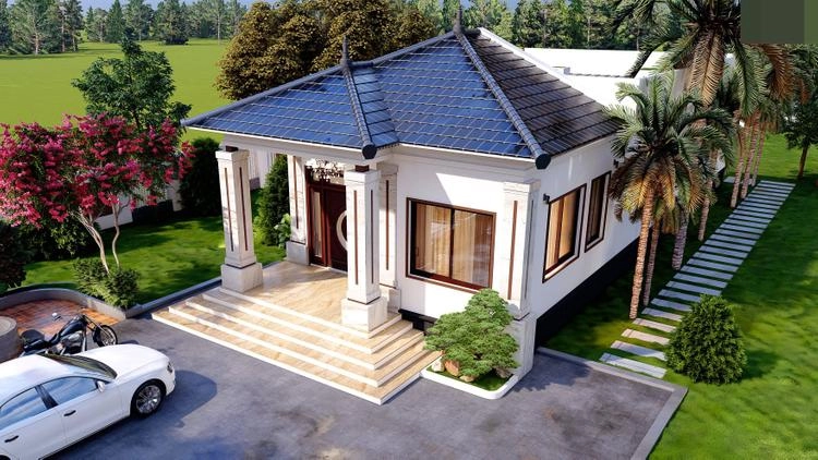 Tham khảo mẫu nhà cấp 4 mái thái đẹp ở nông thôn