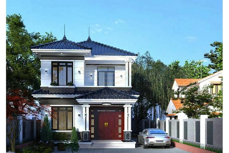 Ý tưởng mẫu nhà ngang 5m dài 15m hài hòa đẹp