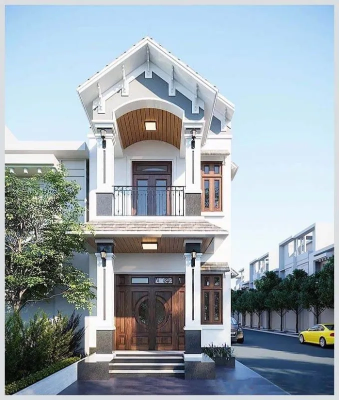 Khám phá mẫu nhà ống 2 tầng ngang 6m chuẩn nhà ống mái thái