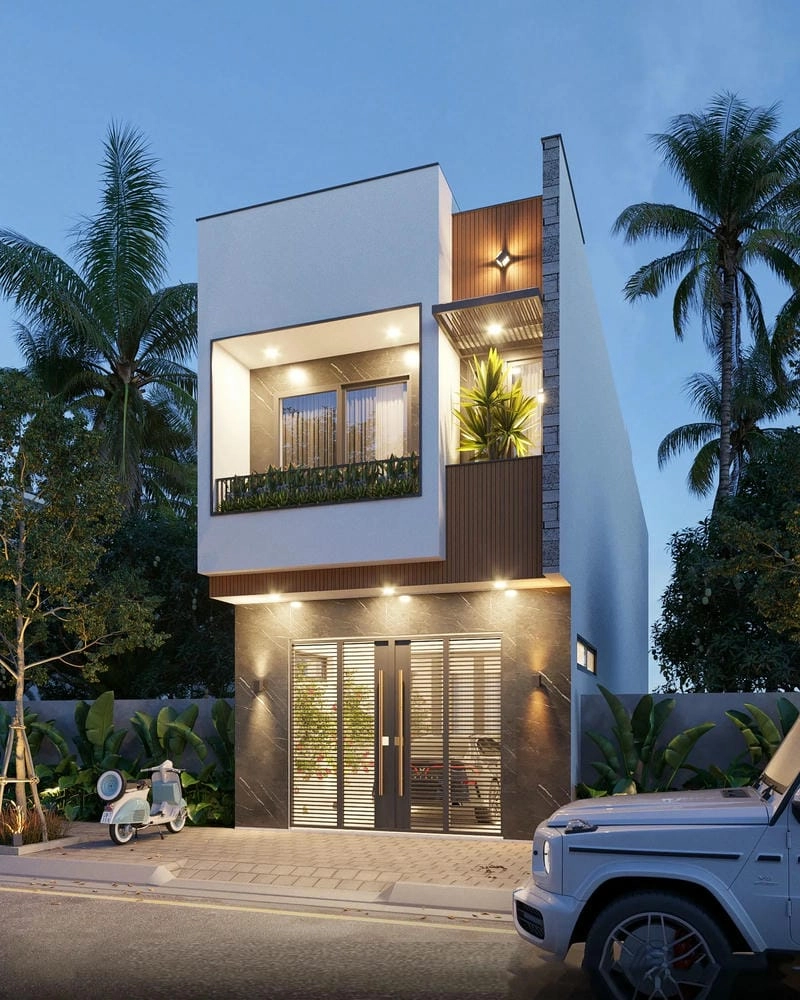 Gợi ý mới 1 tum 5x20m 5x20 mẫu thiết kế nhà ống 2 tầng 5x20m