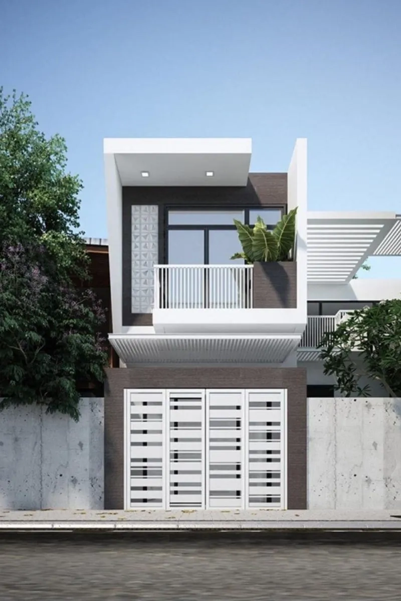 Khám phá mẫu nhà ống 2 tầng 4x15m có 3 phòng ngủ mái bằng