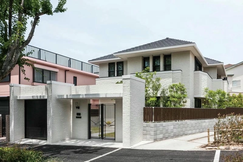 nhà phố 2 tầng mái ngói tối ưu không gian sống đô thị