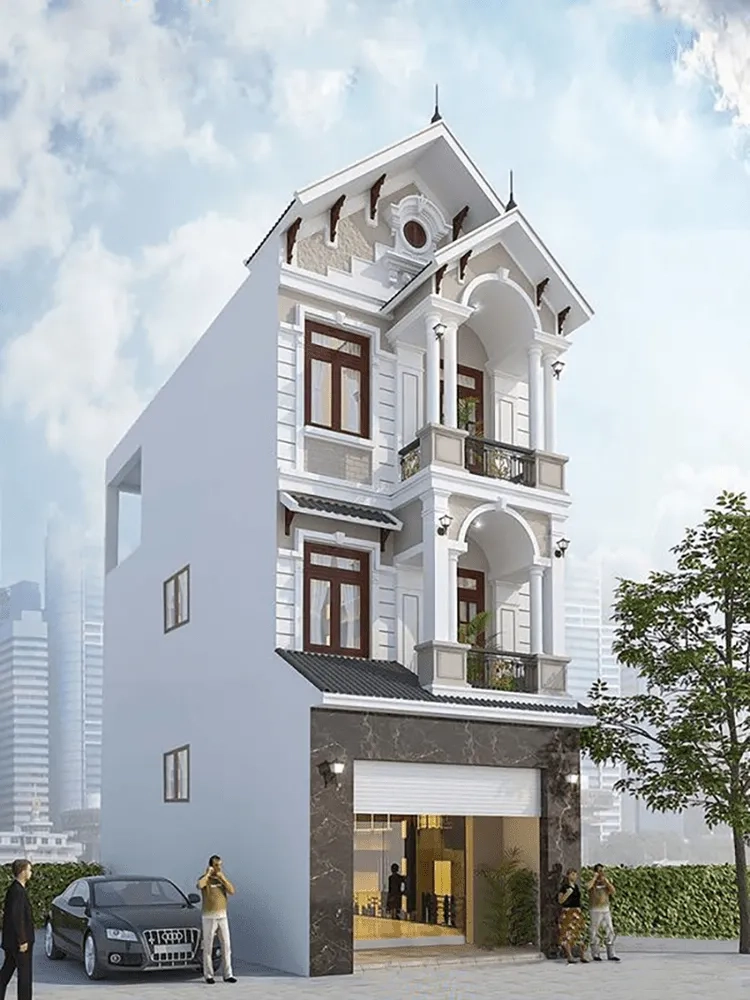 Chiêm ngưỡng mẫu nhà đẹp 1 tầng hình chữ l mẫu nhà ống 3 tầng