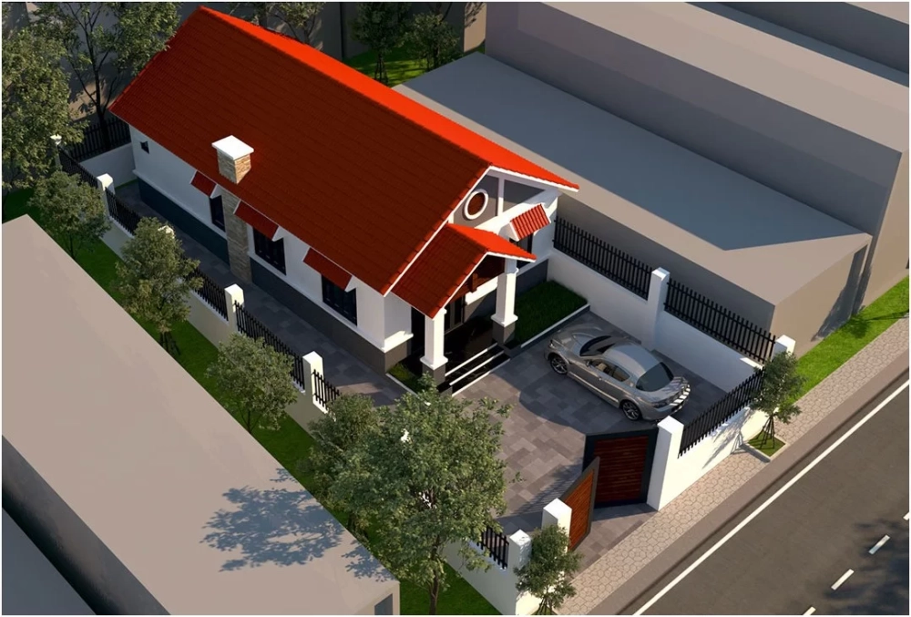 Gợi ý mẫu nhà cấp 4 100m2 2 phòng ngủ