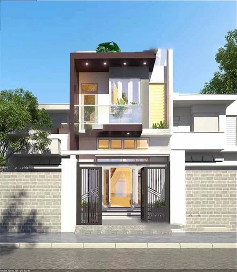 Tham khảo mẫu nhà hộp 2 tầng đơn giản tiết kiệm chi phí