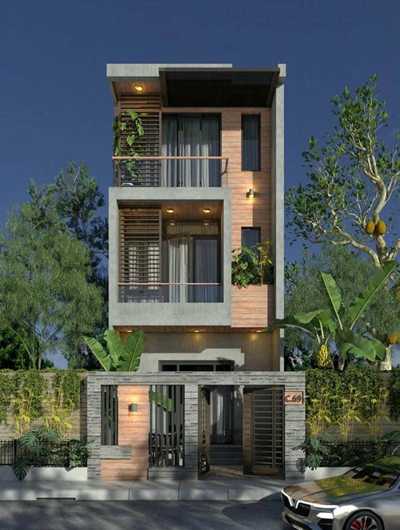 Gợi ý không gian sống đẹp với mẫu nhà đẹp 5x20m