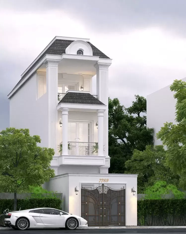 Ngắm mẫu nhà ống 2 tầng đẹp mặt tiền 5m hiện đại mẫu nhà ống đẹp