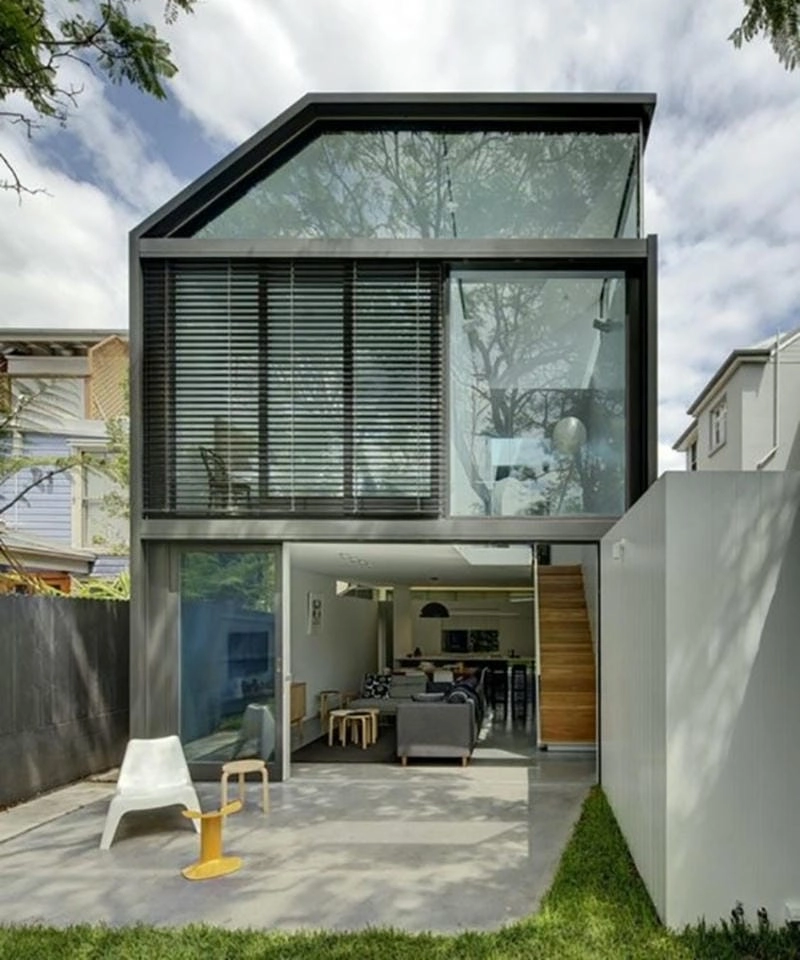 mẫu nhà phố sơn đẹp phối màu nổi bật hài hòa