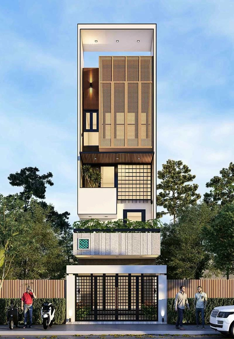 Ngắm nhìn mẫu nhà phố 4 tầng 4m hiện đại