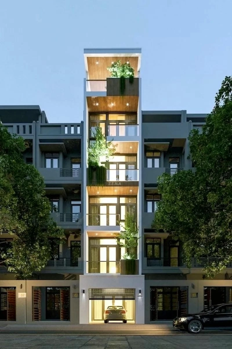 Tham khảo tiền 5m mẫu nhà phố không ban công tiện lợi