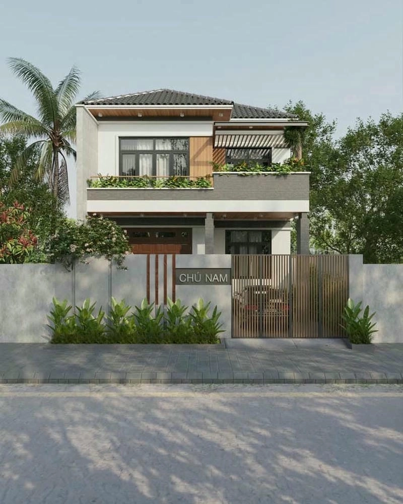 Tham khảo mẫu nhà phố mặt tiền đẹp 7m