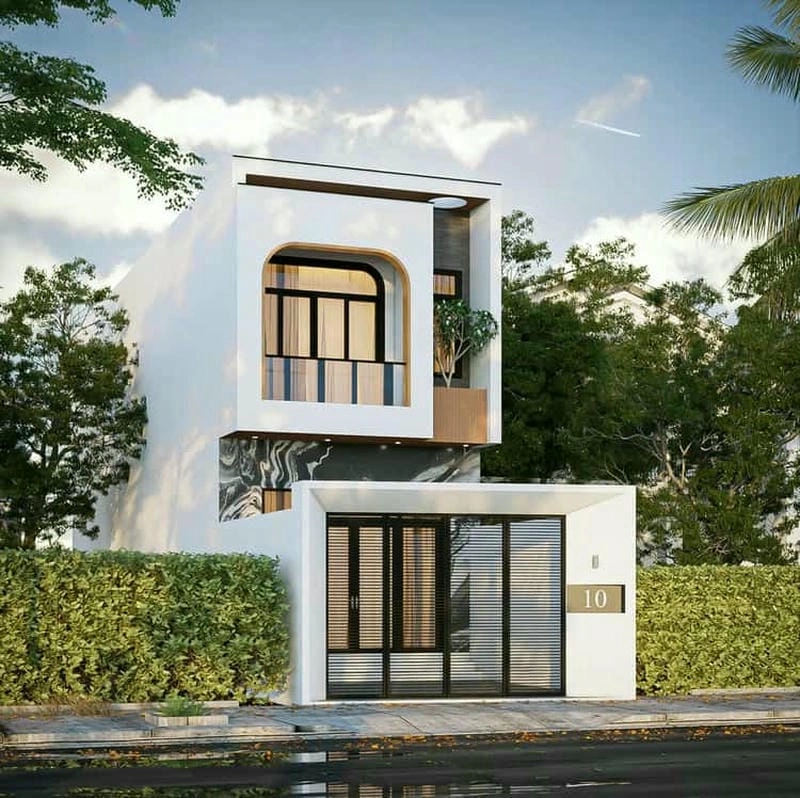 Khám phá mẫu nhà phố mặt tiền đẹp 7x12m