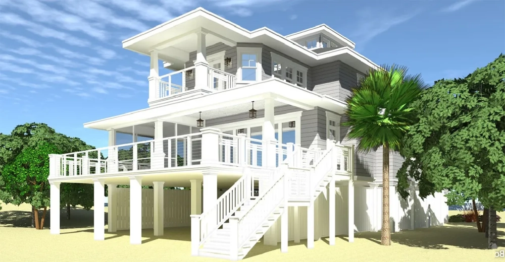 Cùng ngắm mẫu nhà sàn bê tông thời nay quá hiện đại mẫu nhà sàn đẹp