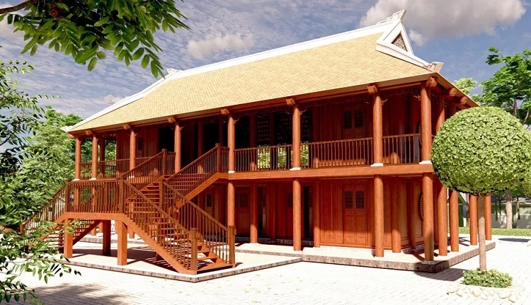 Phong cách mới với mẫu nhà sàn gỗ hiện đại trẻ trung